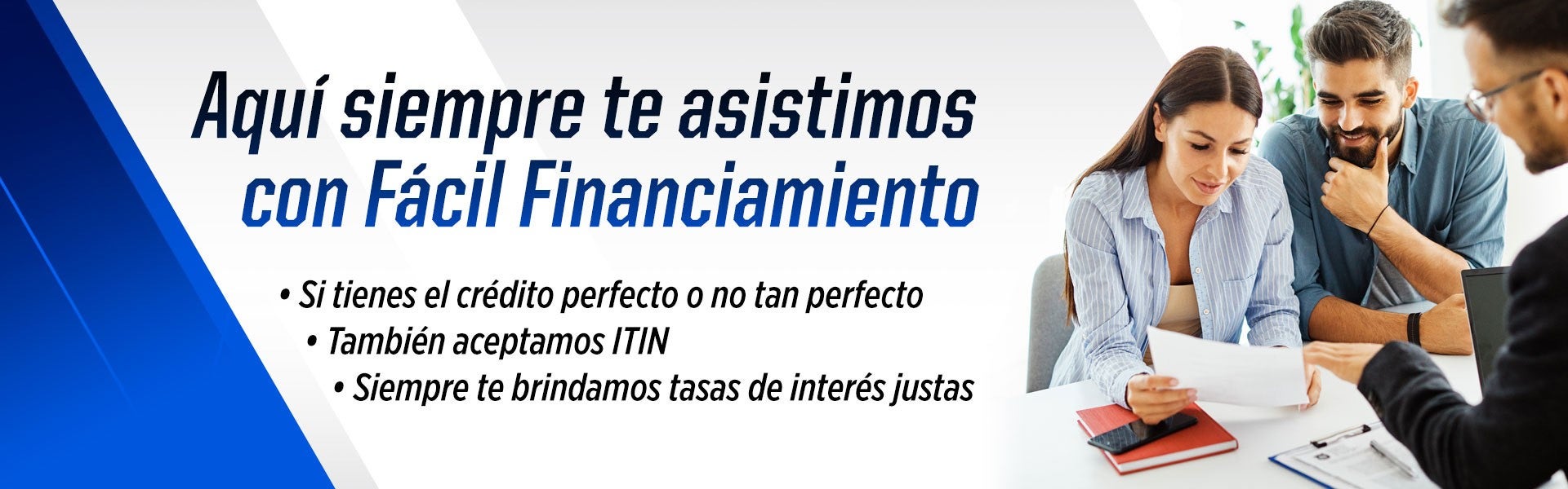 Aqui siempre te asistimos con Facil Financiamiento